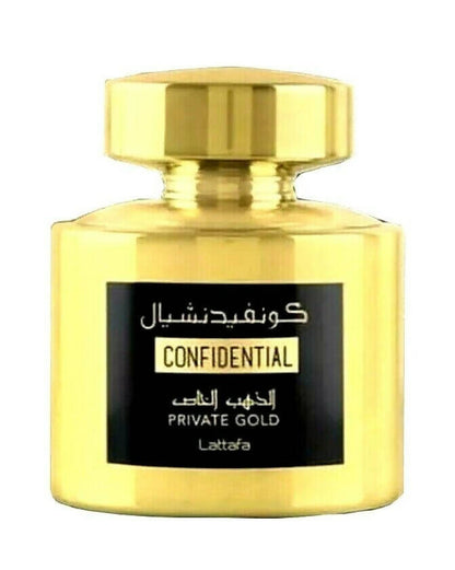 Lattafa Confidential Private Gold For Unisex Eau De Parfum 100ML S