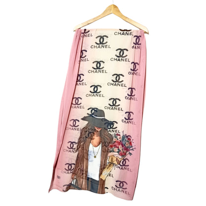 Crepe Chiffon Veil - Multi Color Chiffon Scarf 1003