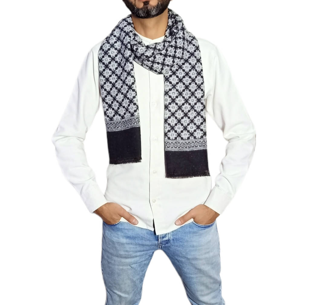 شال رجالي طويل من الصوف - سكارف 3014