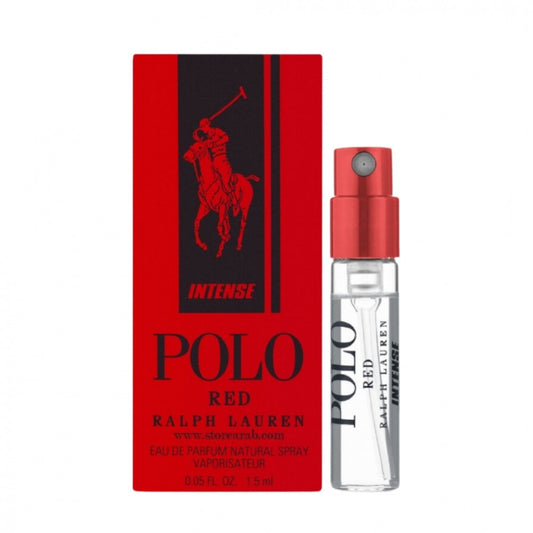 عينة رالف لورين بولو قوارير حمراء مكثفة eau de parfum للرجال 1.5 مل.
