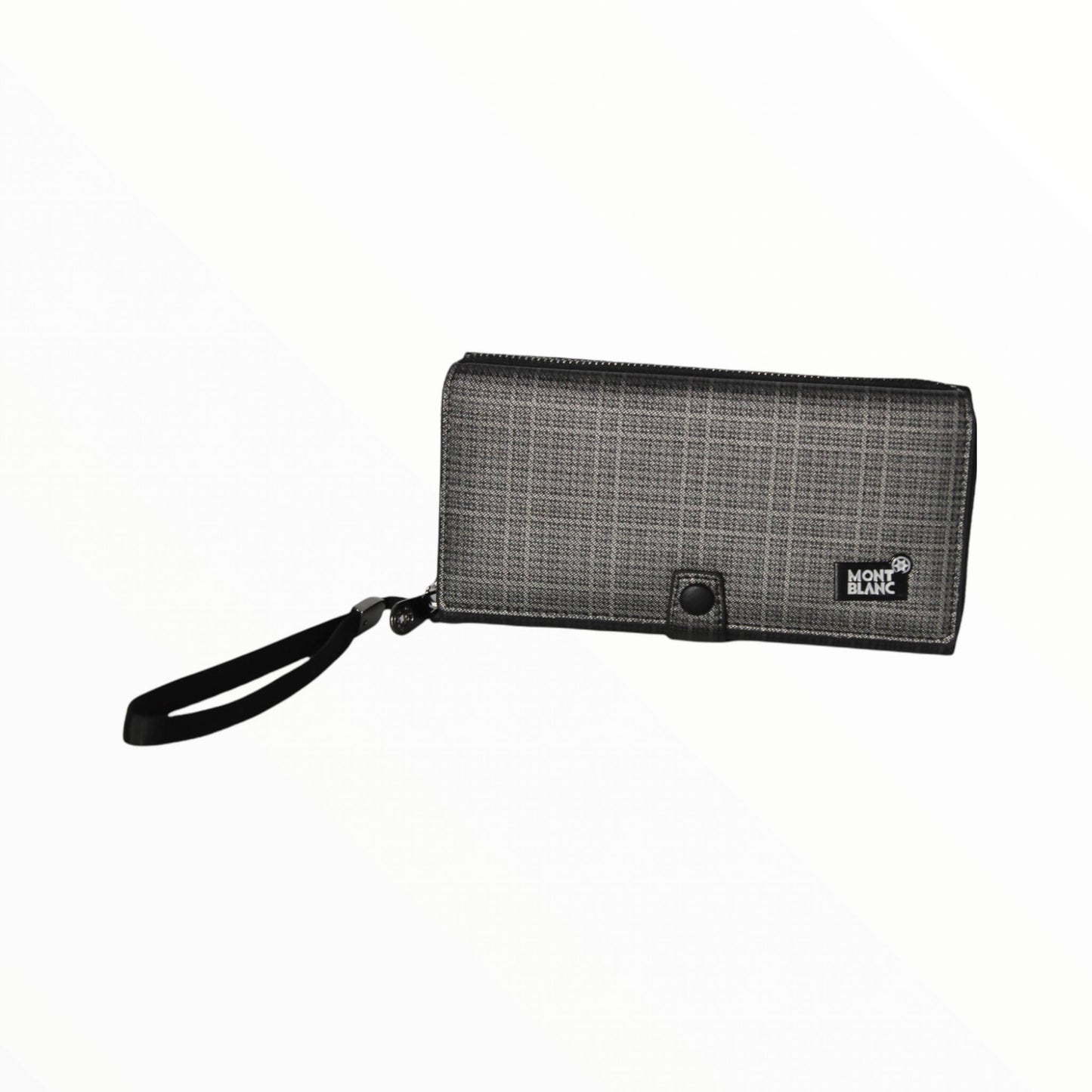 رجال محفظة جلدية طويلة (رمادي)