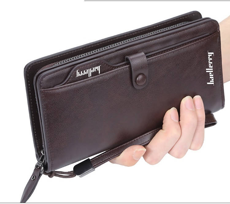 Long Men / Women Leather Wallet for Money, Cards & Mobile Phone