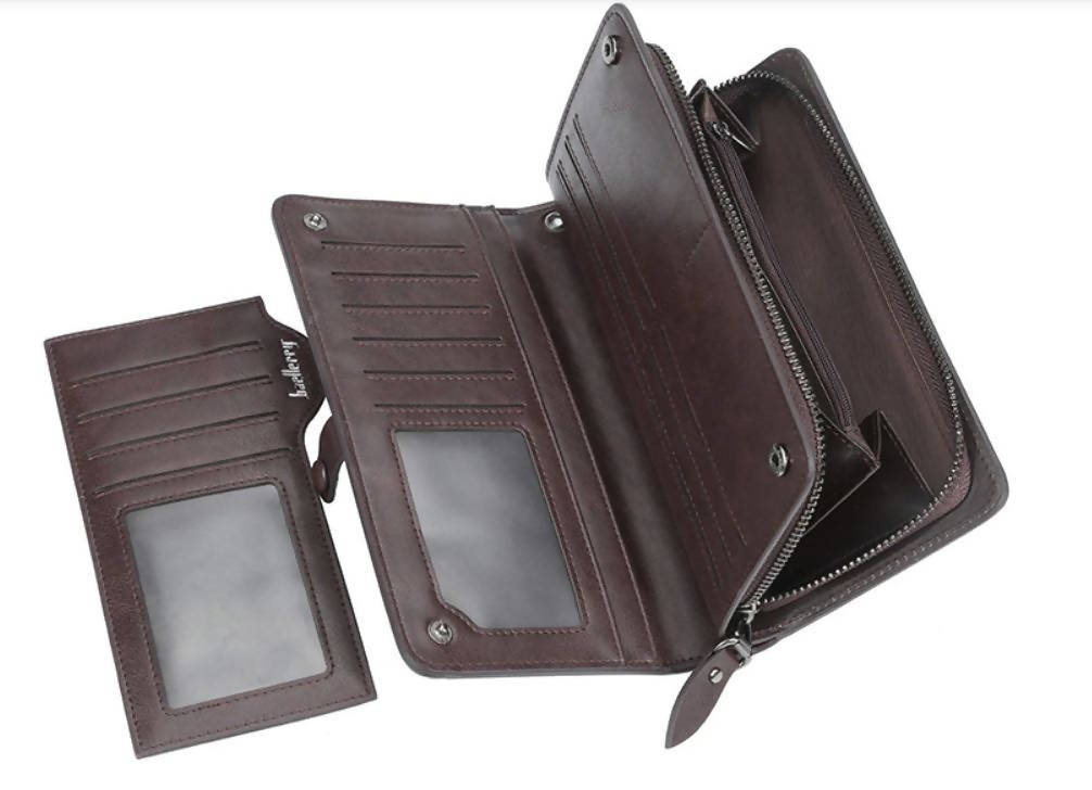 Long Men / Women Leather Wallet for Money, Cards & Mobile Phone
