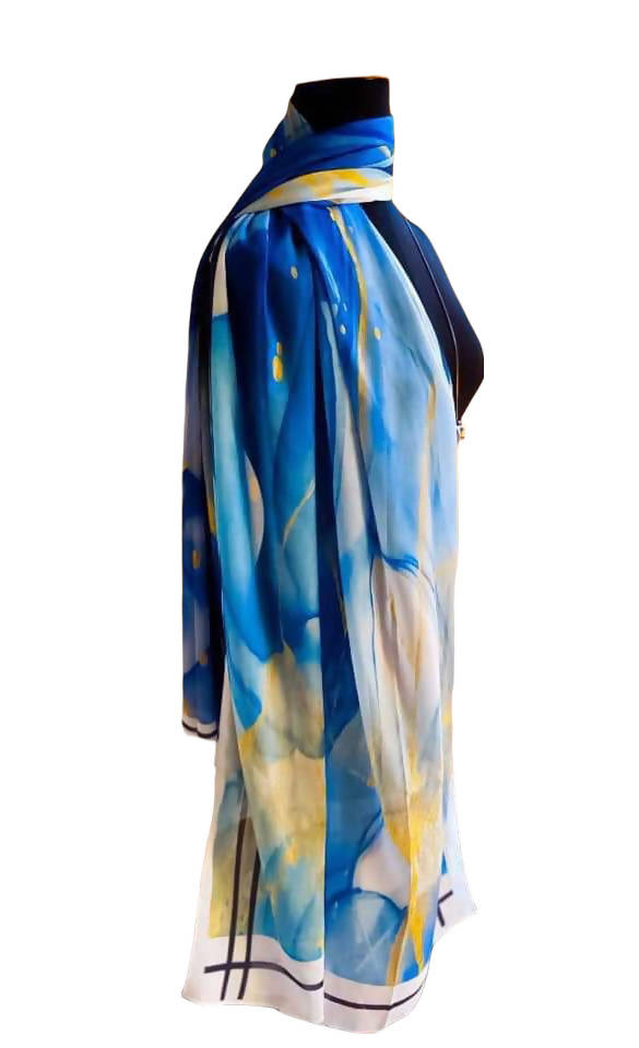 soft Crepe Chiffon Veil - Multi Color Chiffon Scarf 1212