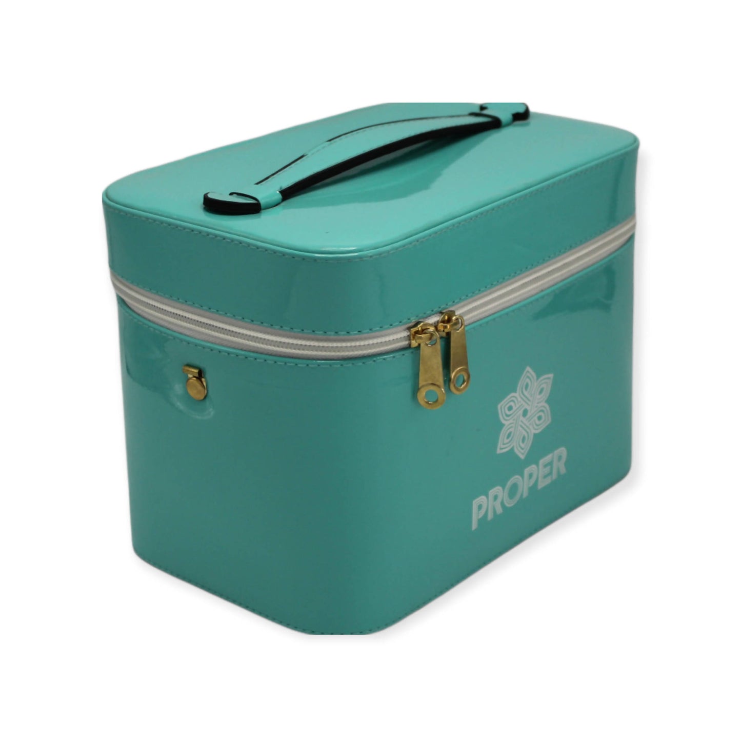 set of 3 makeup & toiletry travel case (cyan)