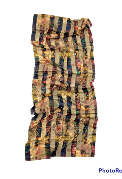 Crepe Chiffon Veil - Multi Color Chiffon Scarf 1015