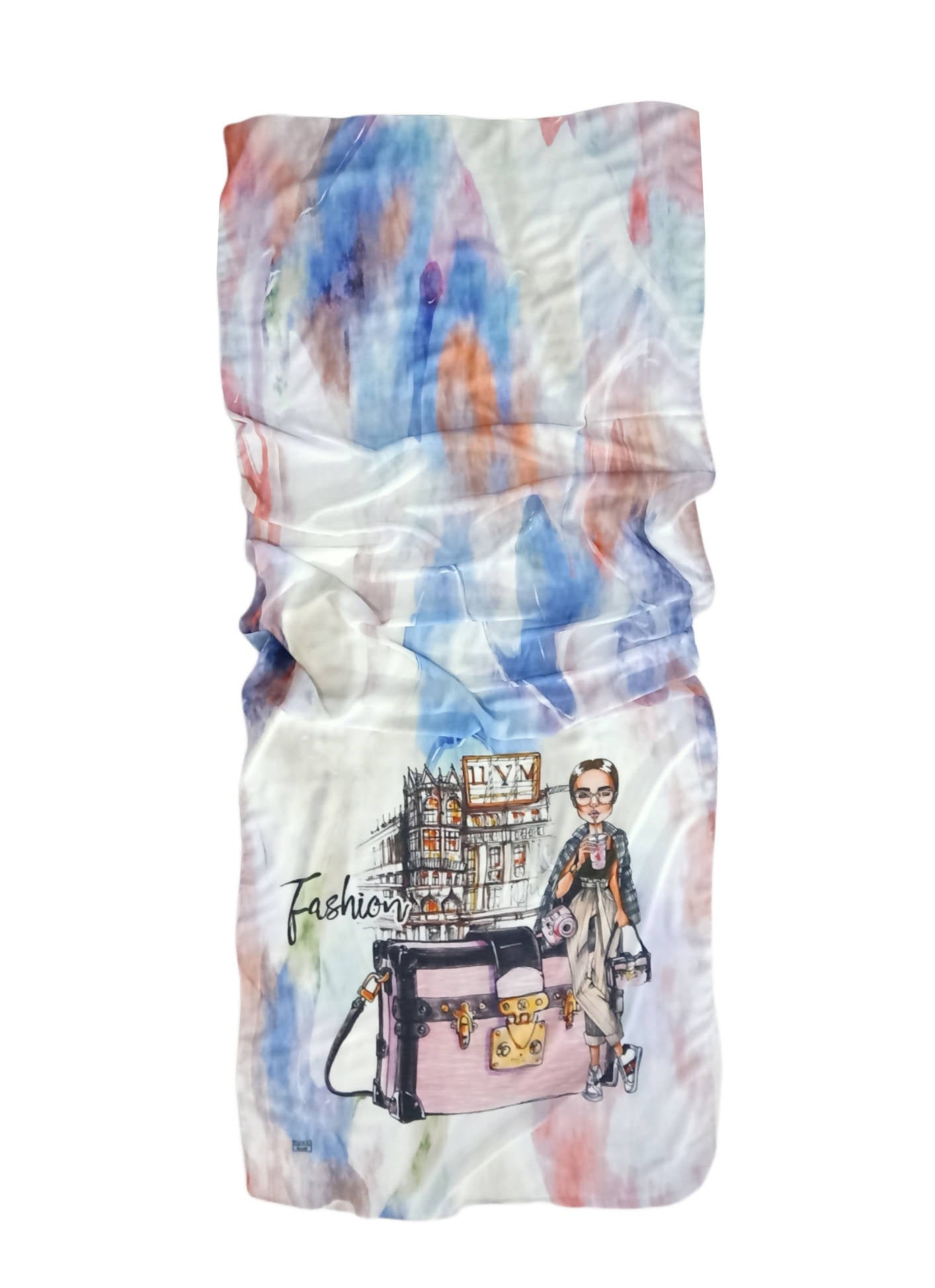 Crepe Chiffon Veil - Multi Color Chiffon Scarf 1011