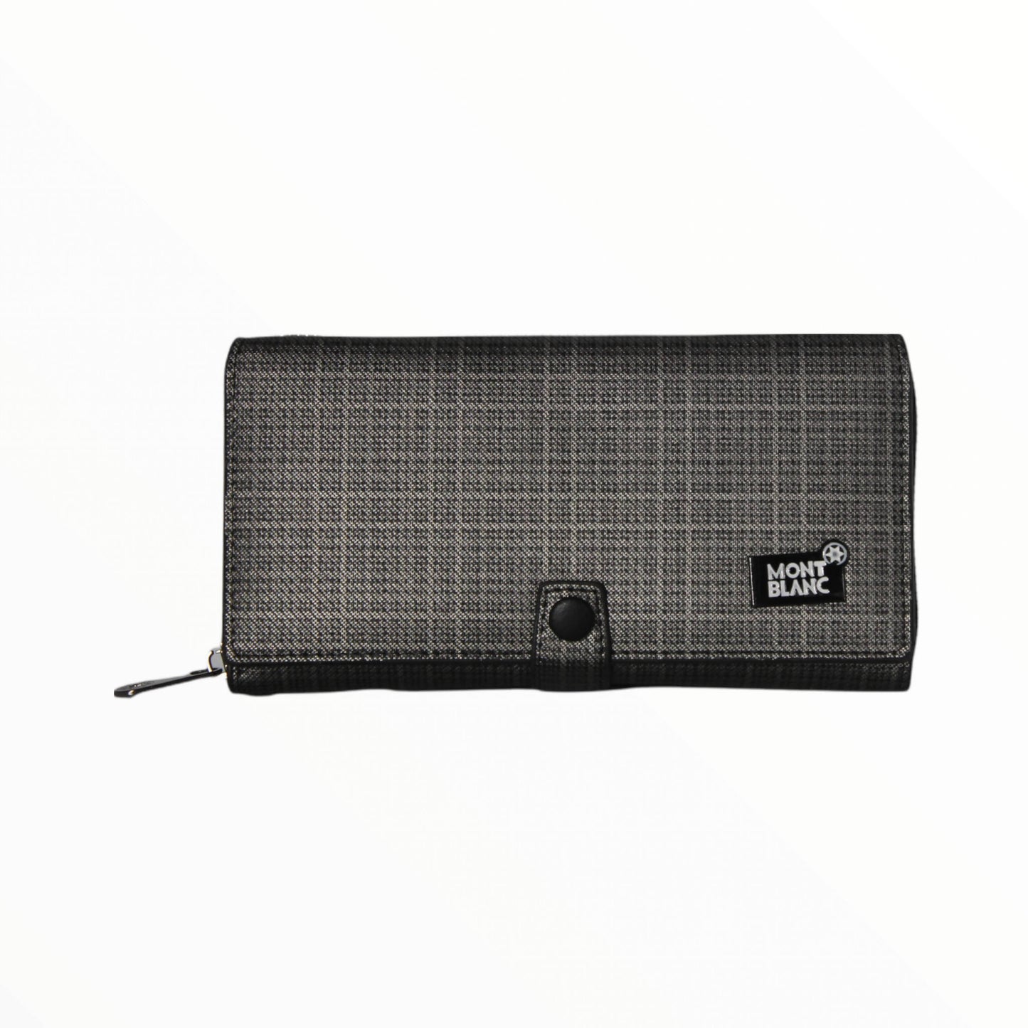 رجال محفظة جلدية طويلة (رمادي)