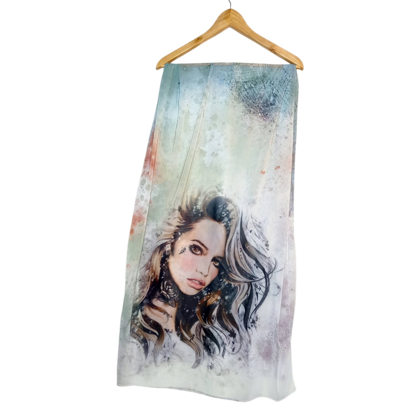 Crepe Chiffon Veil - Multi Color Chiffon Scarf 1008