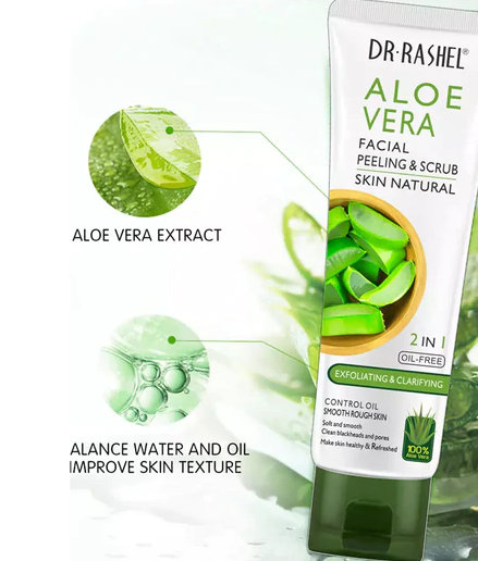 Dr Rashel Aloe Vera 2 in1 Facial Peeling & Scrub 100 g