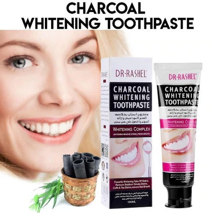 Dr Rashel Charcoal Whitening Toothpaste White 100g