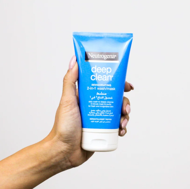 Neutrogena Facial Wash Deep Clean Invigorating 2-in-1 Wash/Mask 150ml