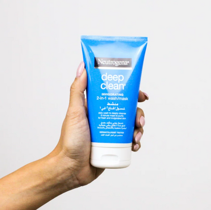 Neutrogena Facial Wash Deep Clean Invigorating 2-in-1 Wash/Mask 150ml