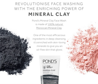Pond’s Pure White Mineral Clay Face Cleanser Scrub 90g