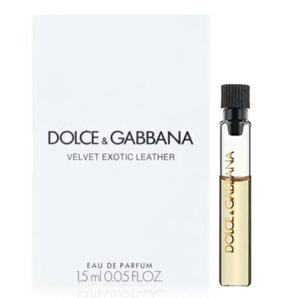 Sample Dolce & Gabbana Velvet Exotic Leather Vials Eau De Parfum For Unisex 1.5ml