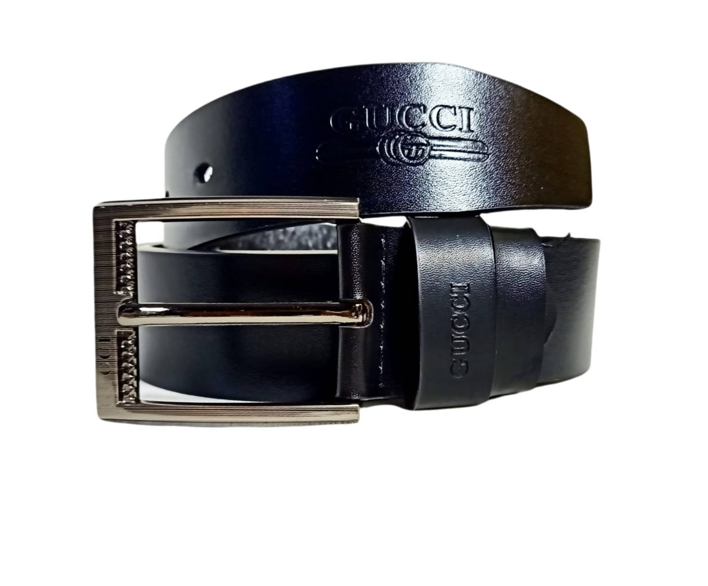 men leather belt gucci branded black
