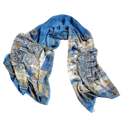 Crepe Chiffon Veil - Multi Color Chiffon Scarf 1001