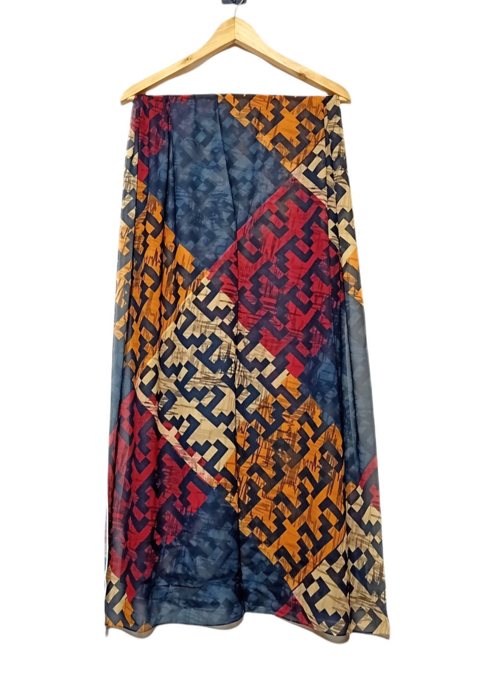 Crepe Chiffon Veil - Multi Color Chiffon Scarf 1013