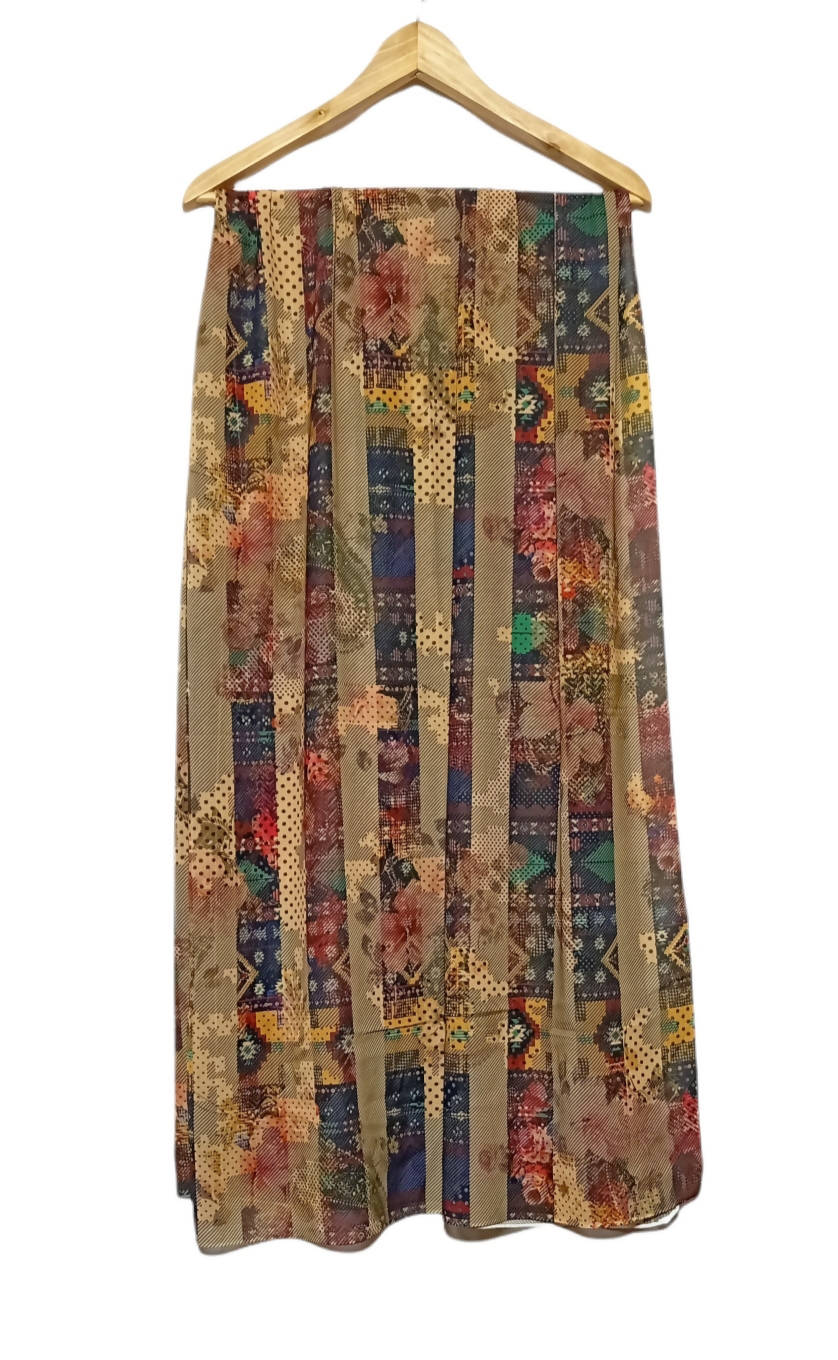 Crepe Chiffon Veil - Multi Color Chiffon Scarf 1015