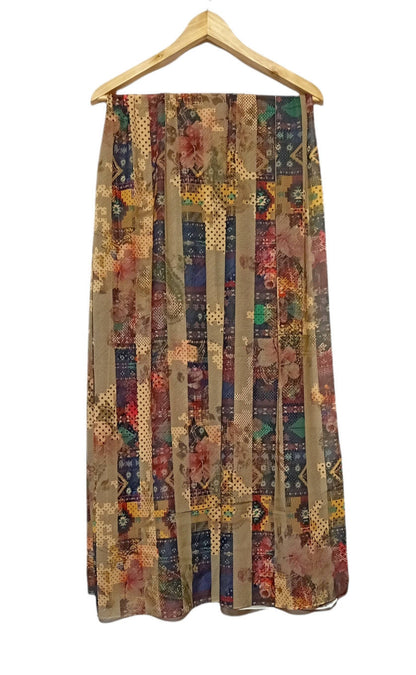 Crepe Chiffon Veil - Multi Color Chiffon Scarf 1015