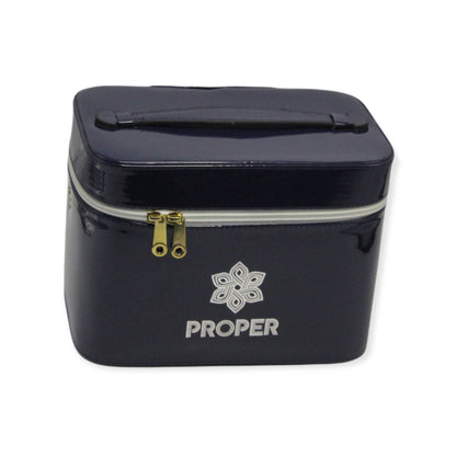 مجموعة من 3 حقائب سفر للمكياج وأدوات الزينة (أزرق غامق)