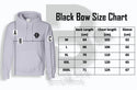 Black Bow Zip Hooded Sweatshirt code 301 - O2morny.com