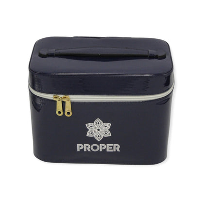 مجموعة من 3 حقائب سفر للمكياج وأدوات الزينة (أزرق غامق)