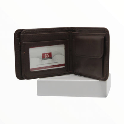 محفظة جلدية للرجال (بني) بني