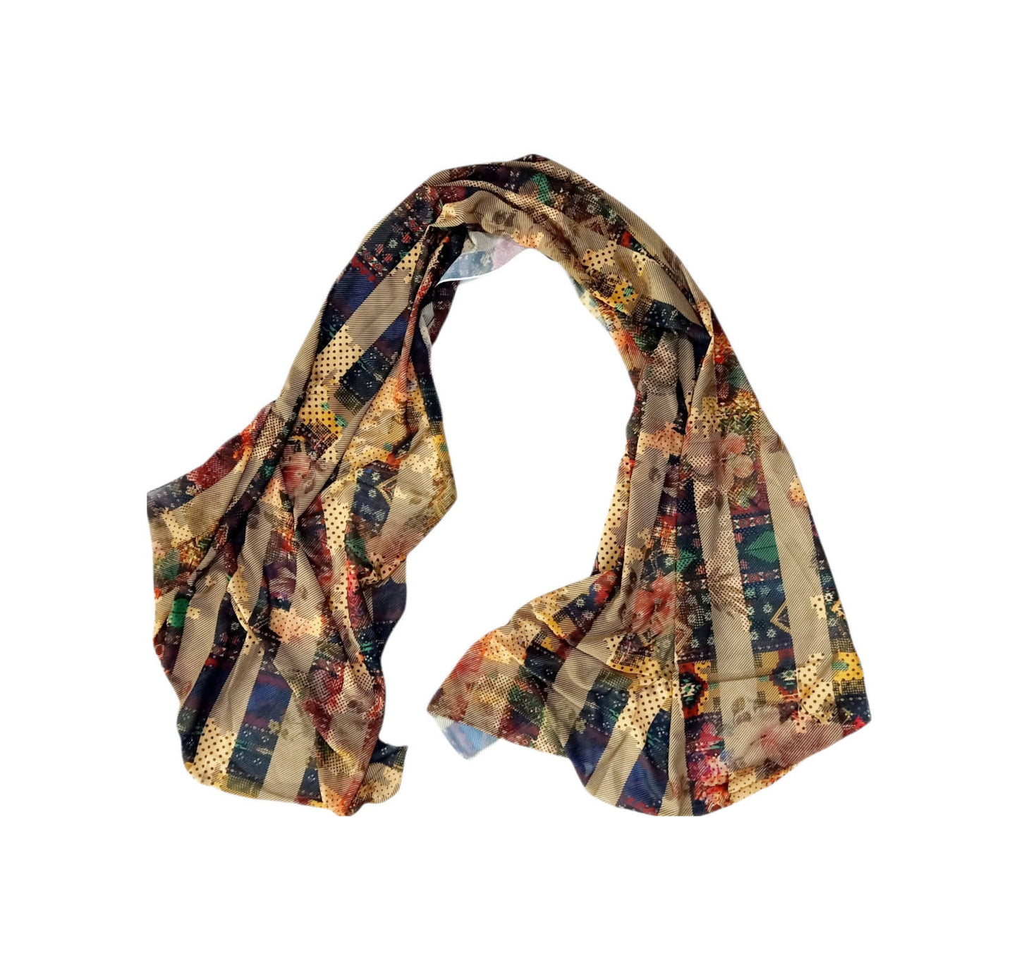 Crepe Chiffon Veil - Multi Color Chiffon Scarf 1015