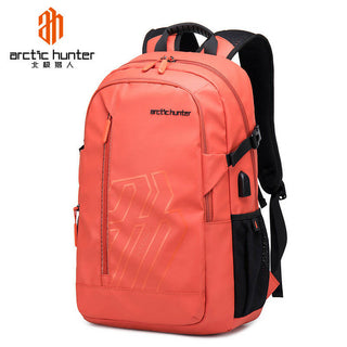 Buy orange Laptop Backpack 15.6 Inch Multifunction Waterproof Travel Bag Arctic Hunter B00387