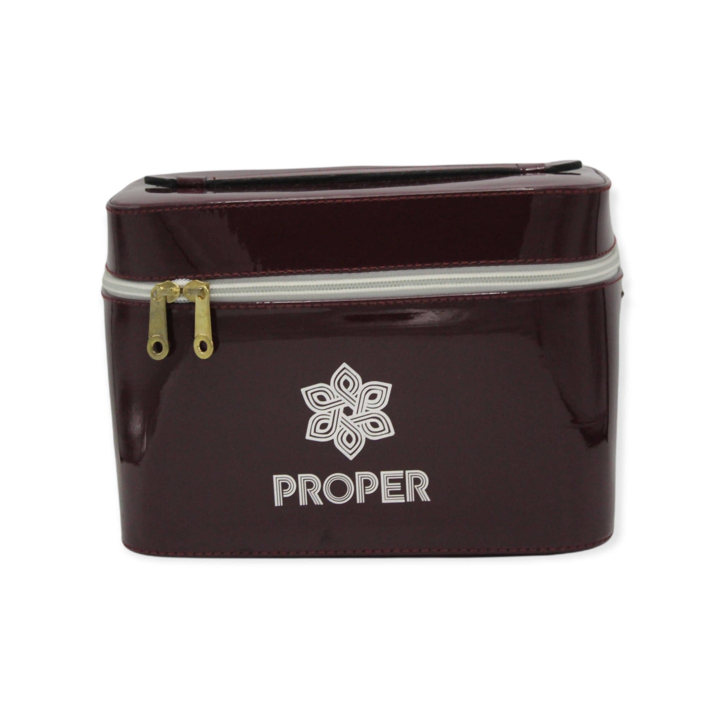 مجموعة من 3 حقائب سفر للمكياج وأدوات الزينة (كستنائي)