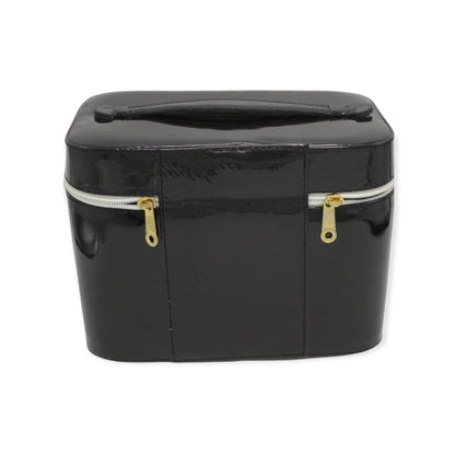 set of 3 makeup & toiletry travel case (black)