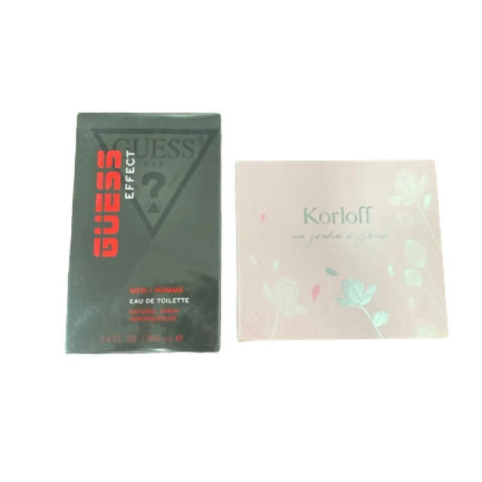 Guess Effect Eau De Toilette For Men 100ml + Korloff Un Jardin A Paris Eau De Parfum For Women 100ml