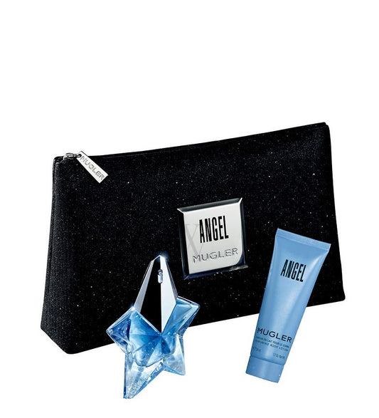 Thierry Mugler Angel Set For Women Eau De Parfum 25ml + Body Lotion 50ml + Pouch