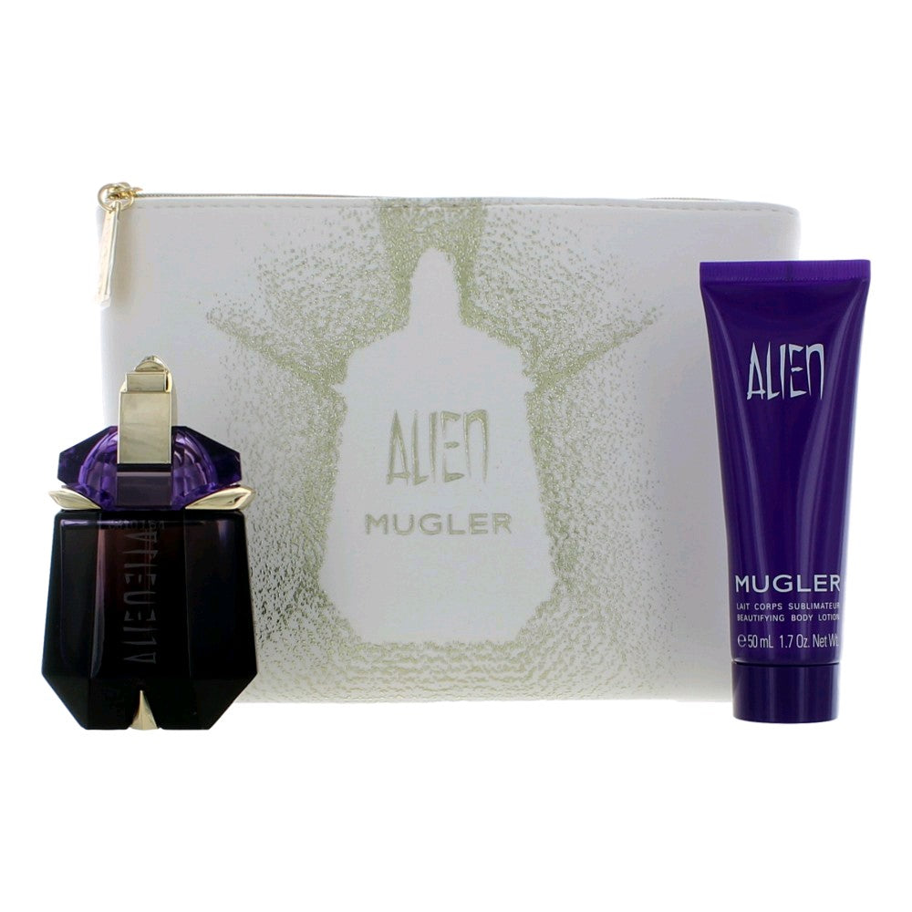Thierry Mugler Alien Couture Gift Set For Women Eau De Parfum Women 30 ml +Body Lotion 50 ml +Clutch Bag