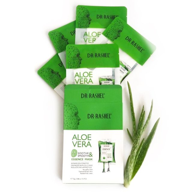 Dr. Rashel Aloe Vera Soothe And Smooth Essence Mask 5 pcs