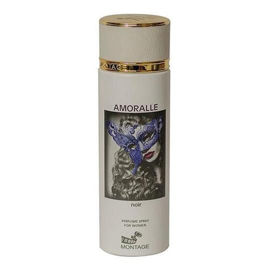 Amoralle Noir By Montage Perfume Spray For Women, 200 Ml - O2morny.com