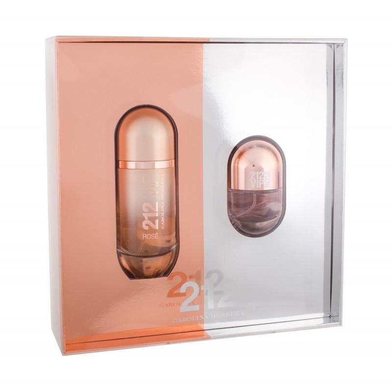 212 Vip Rose Set - EDP - For Women + 80ml + EDP - For Women - 20ml - O2morny.com