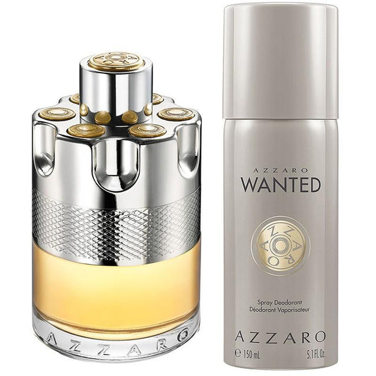 Azzaro Wanted Gift Set For Men Eau De Toilette For Men 100ml + Deodorant 150ml