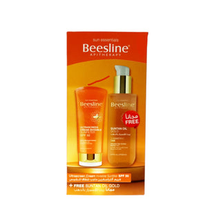 مجموعة Beesline مجموعة Ultrascreen Cream Invisiable SPF 50 60 مل+ Suntan Oil Gold 200ml
