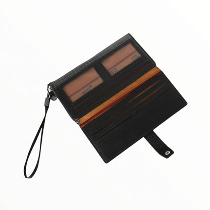 رجال محفظة جلدية طويلة (رمادي)