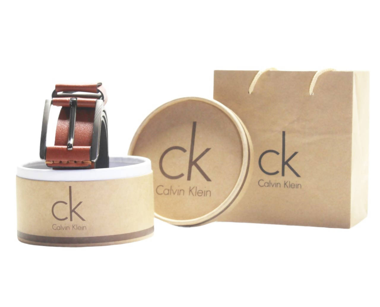 men leather belt ck branded