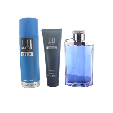 Dunhill Desire Blue Set For Men Eau De Toilette 100ml +Body Spray 95ml +Shower Gel 90ml