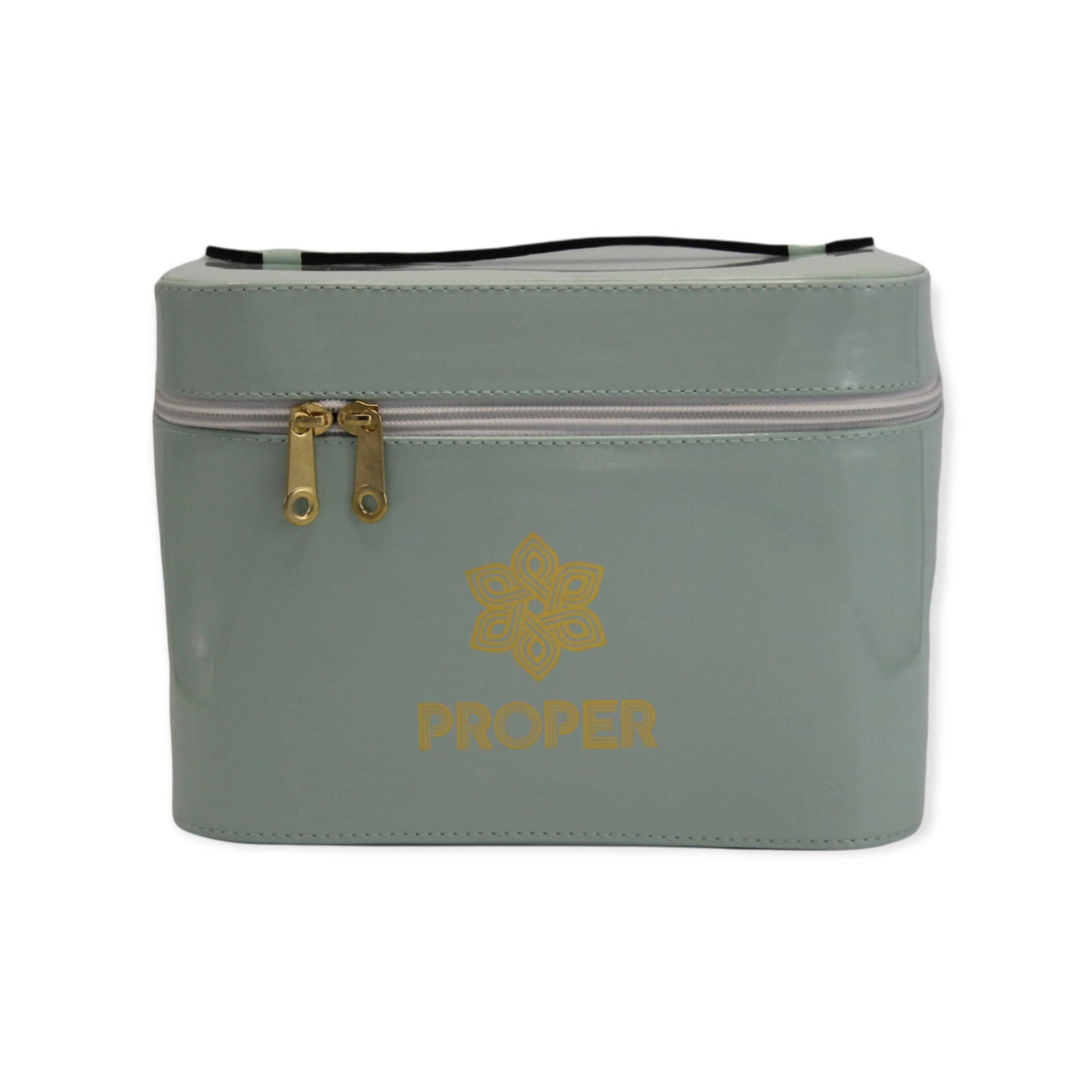 مجموعة من 3 حقائب سفر للمكياج وأدوات الزينة (مينت جرين)