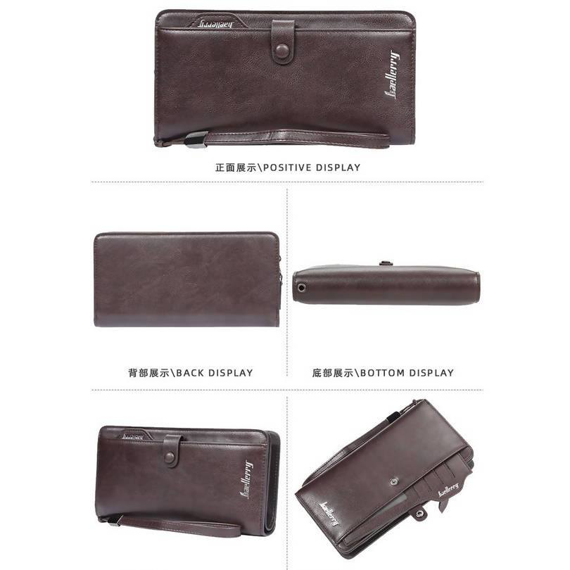 Long Men / Women Leather Wallet for Money, Cards & Mobile Phone