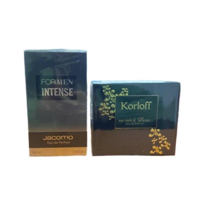 Korloff Un Soir A Paris Eau De Parfum For Women 100ml + Jacomo Intense Eau De parfum For Men 100ml