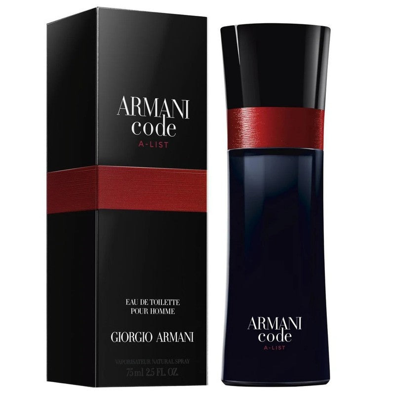 Giorgio Armani Armani Code A-List Eau De Toilette for Men 75ml