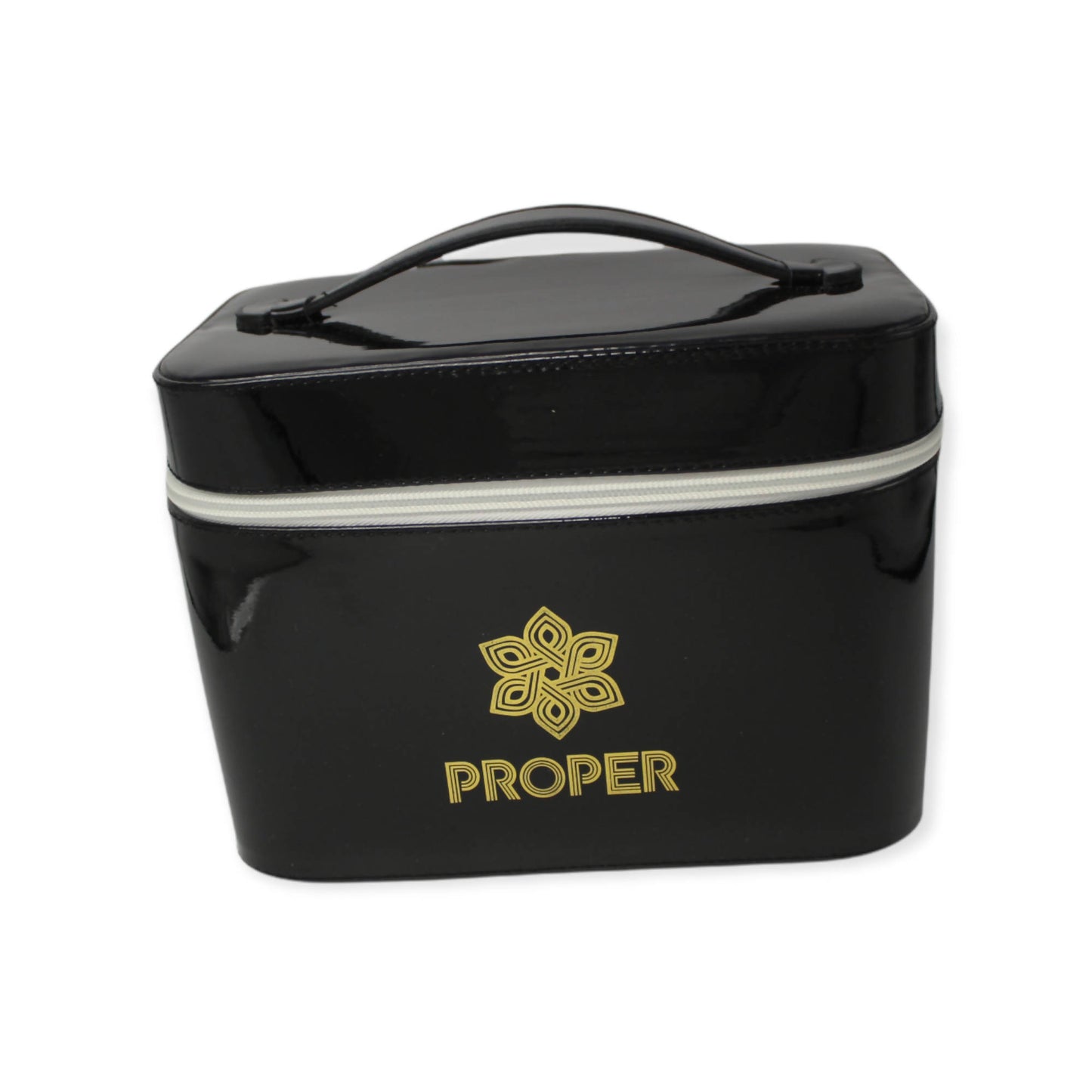 set of 3 makeup & toiletry travel case (black)