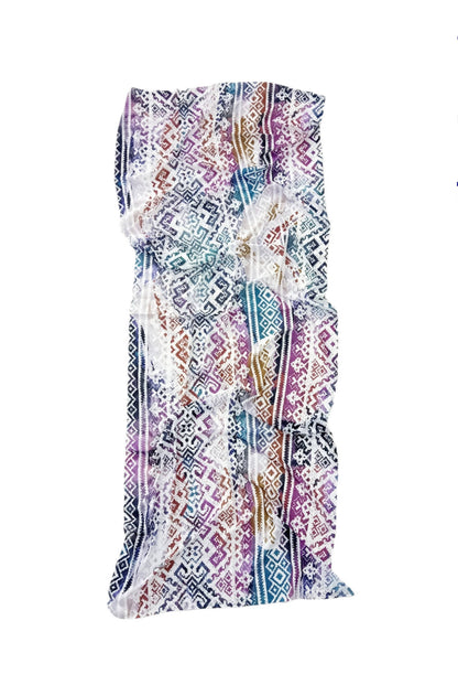 Crepe Chiffon Veil - Multi Color Chiffon Scarf 1016