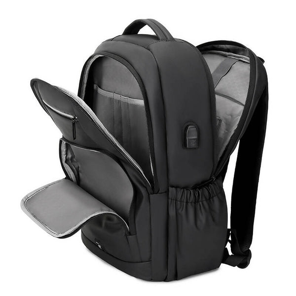 unisex anti-theft and waterproof backpack for 15.6-inch laptop RAL2022 BLACK